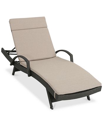Noble House - Baja Outdoor Chaise Lounge, Quick Ship