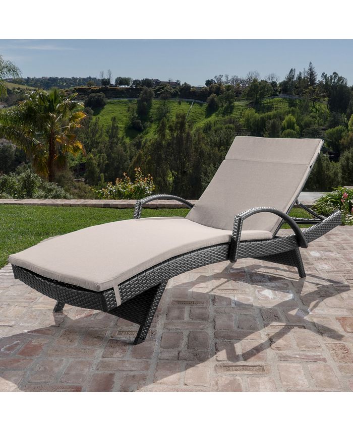 Noble House Baja Outdoor Chaise Lounge Macy's
