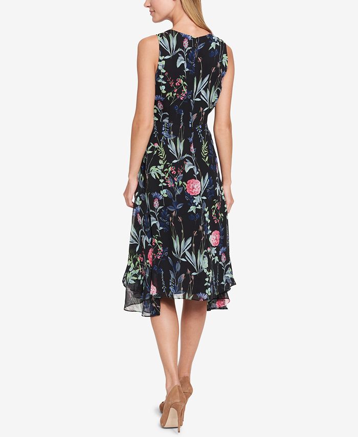 Tommy Hilfiger Floral-Printed Asymmetrical Dress - Macy's