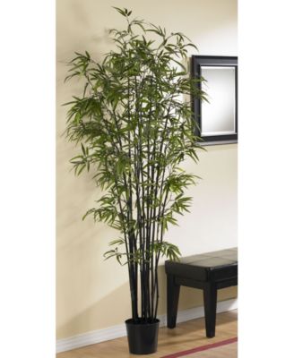 Nearly Natural 6.5' Artificial Black Bamboo Tree - Macy's