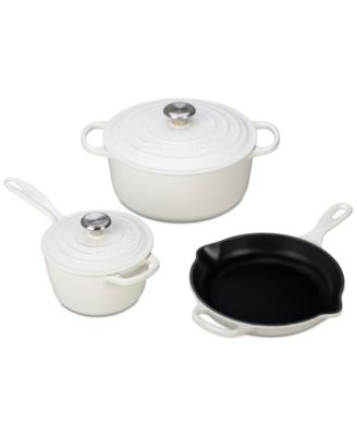 Five Piece Enameled Cast Iron Cookware Set