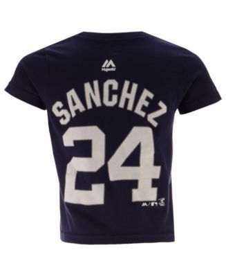 Gary Sanchez New York Yankees Majestic Official Name & Number T-Shirt - Gray