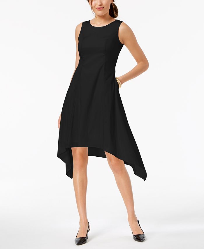 Alfani Sleeveless Asymmetrical Pocket Dress, Created for Macy's - Macy's