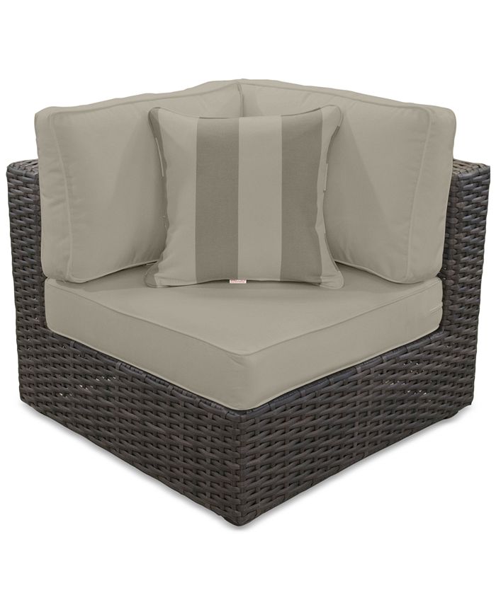 Furniture Viewport Outdoor 5Pc. Modern Modular Seating Set (4 Armless Units and 1 Corner Unit
