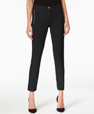 calvin klein skinny crepe pants