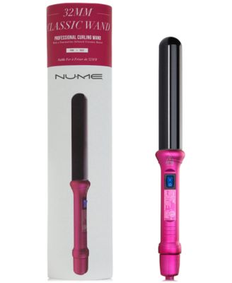 NuMe 32mm Classic Curling Wand Pink from PUREBEAUTY Salon Spa Macy s