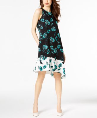 macy's asymmetrical dress