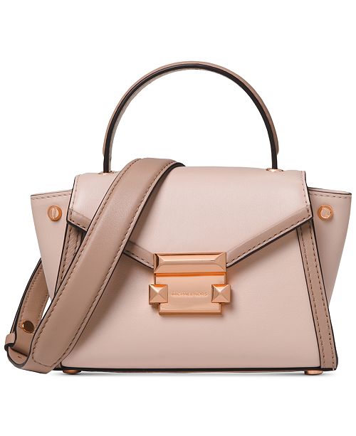 Michael Kors Whitney Polished Leather Crossbody - Handbags & Accessories - Macy&#39;s