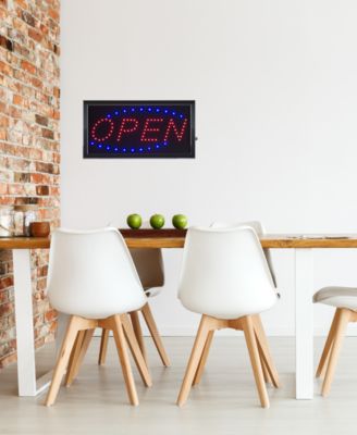 Trademark Global Open Lighted Neon Electric Display Sign with Animation & Energy Efficient LED