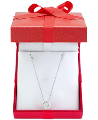 EFFY&reg; Diamond Bezel 18" Pendant Necklace (1/2 ct. t.w.) in 14k White, Yellow or Rose Gold