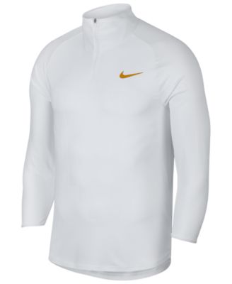 nike men's court challenger long sleeve half zip tennis top