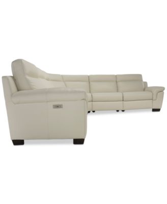 CLOSEOUT! Julius 150" II 6-Pc. Leather Sectional Sofa With 2 Power Recliners, Power Headrests & USB Power Outlet