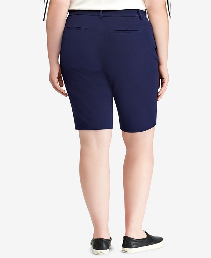 Lauren Ralph Lauren Plus Size Twill Shorts & Reviews - Shorts - Plus ...