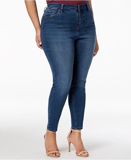 Celebrity Pink Trendy Plus Size High-Rise Skinny Ankle Jeans & Reviews ...