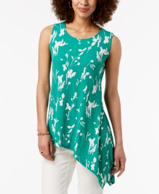 macys petite sleeveless tops