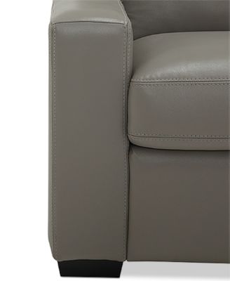 Ennia 82" Leather Sofa, Created for Macy's