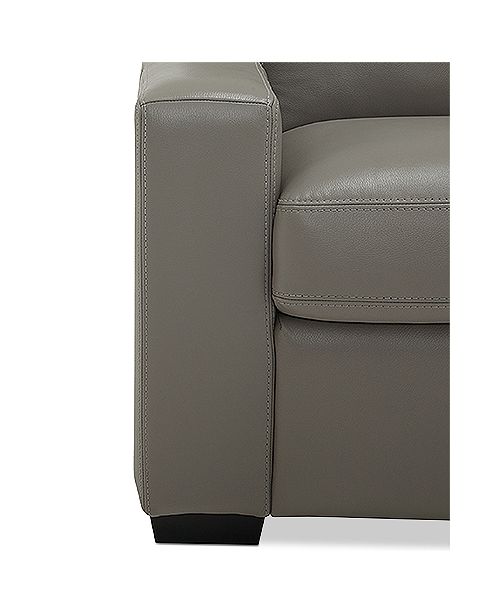Furniture Ennia 82" Leather Sofa, Created for Macy's & Reviews