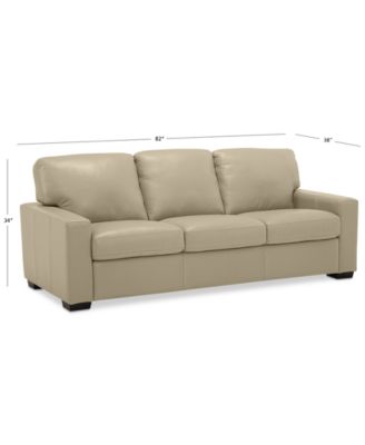 Ennia 82" Leather Sofa