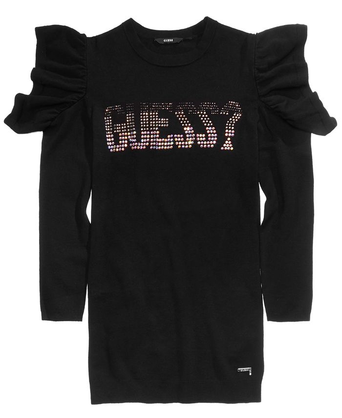 GUESS Big Girls Cold Shoulder Sweater Dress Macy s
