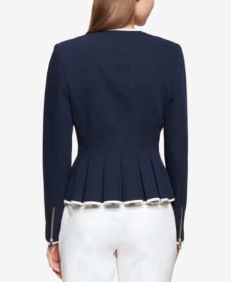 Women's Zip-Front Peplum Jacket