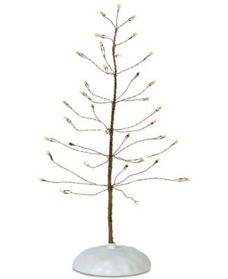 Department 56 Villages White Winter Brite Tree - Macy's