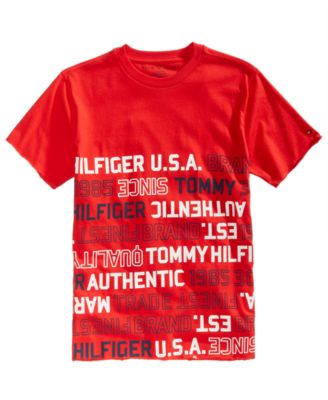 Tommy Hilfiger - Big Boys Graphic-Print Cotton T-Shirt