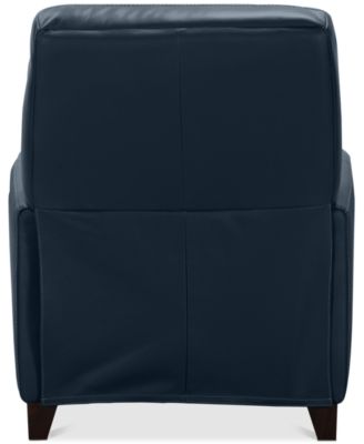 Myia Tufted Back Leather Pushback Recliner, Created for Macy's