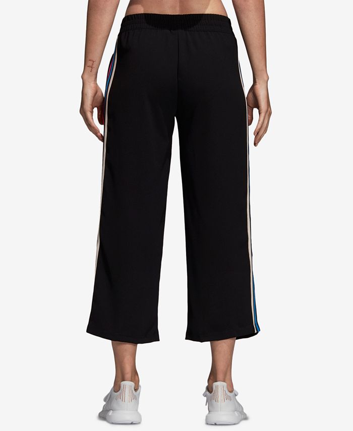 cropped adidas track pants