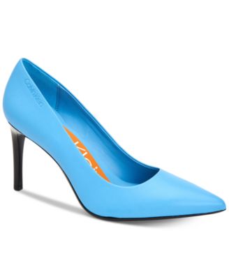 calvin klein blue heels