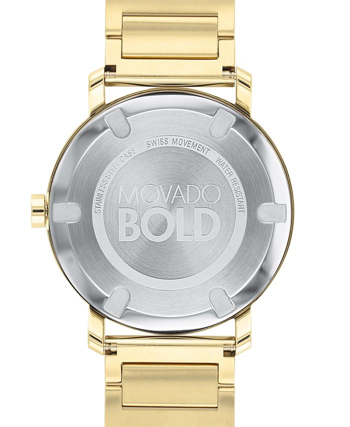Movado Men's BOLD Evolution Gold-Tone Stainless Steel Bracelet