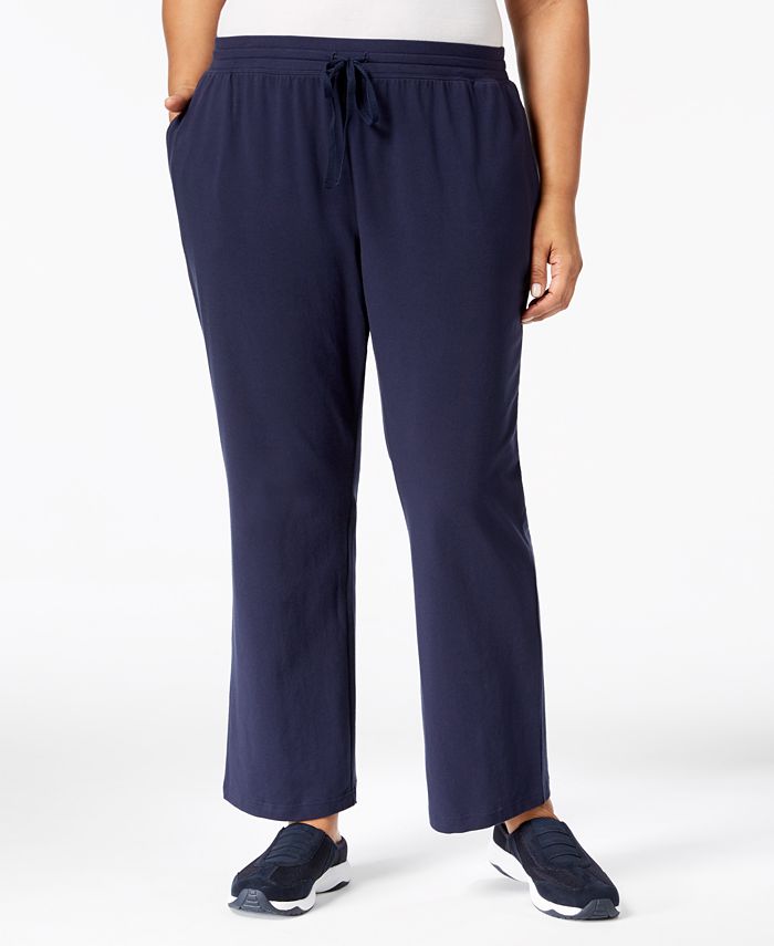 Karen Scott Plus Size Drawstring Waist Soft Pants, Created for Macy's -  Macy's