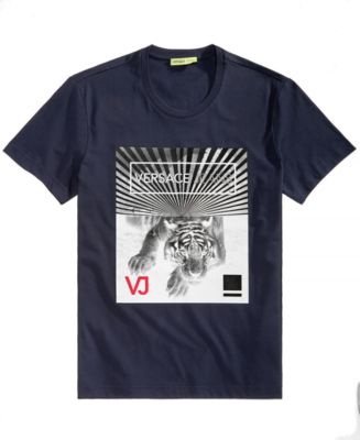 Versace Men's Tiger-Print T-Shirt - Macy's