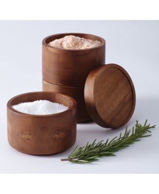 Tools and Gadgets Wooden 3-Tier Stacking Salt Box