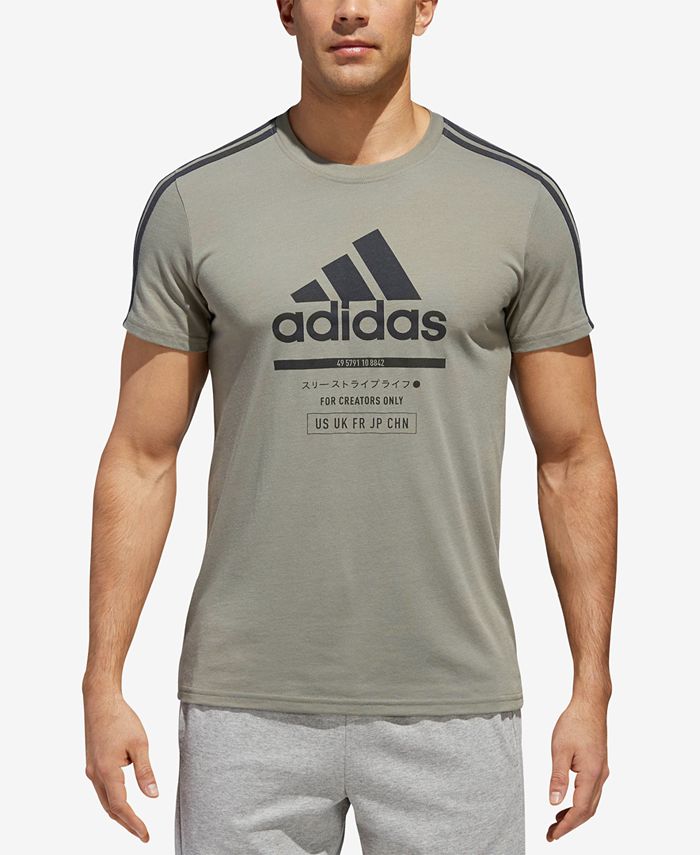 adidas Men's Classic International ClimaLite® T-Shirt - Macy's