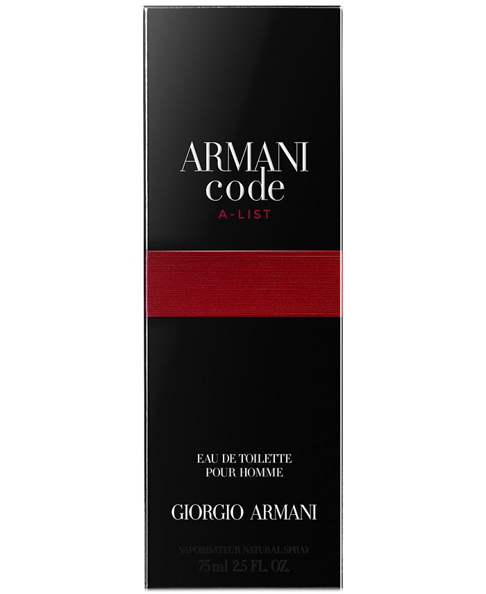 Armani Men's Armani Code AList Eau de Toilette Spray, 2.5oz