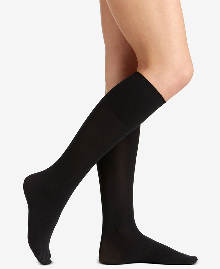 Berkshire Women's Comfy Cuff Opaque Graduated Compression Trouser Sock ...