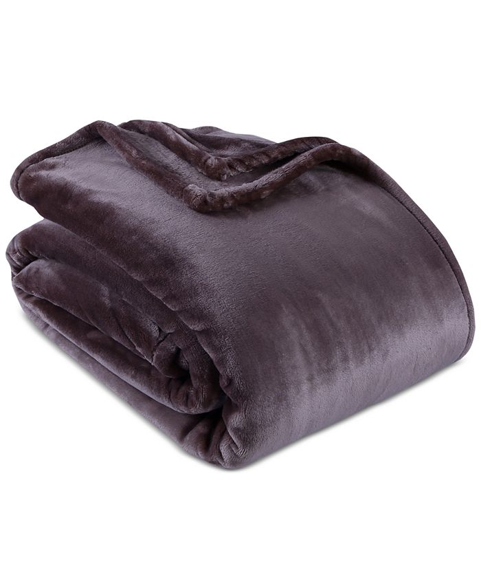 Berkshire Heavyweight VelvetLoft 90" x 90" Full/Queen Blanket Macy's