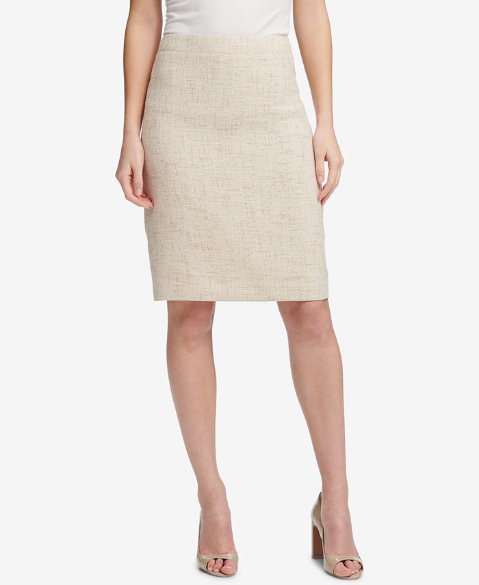 DKNY Crosshatched Pencil Skirt - Macy's