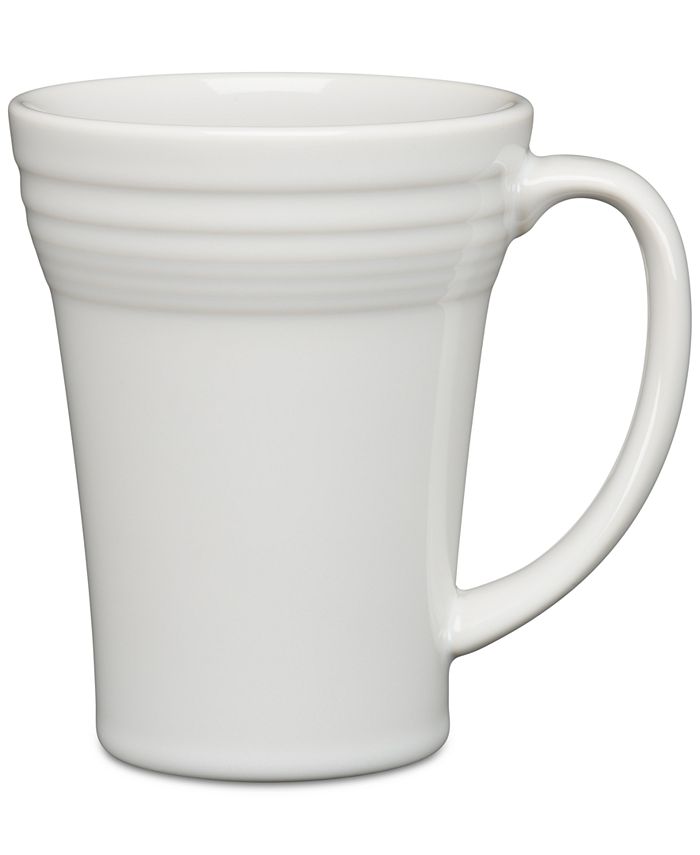 Vitrified Cafe Latte Mug - 16 oz. Red & White