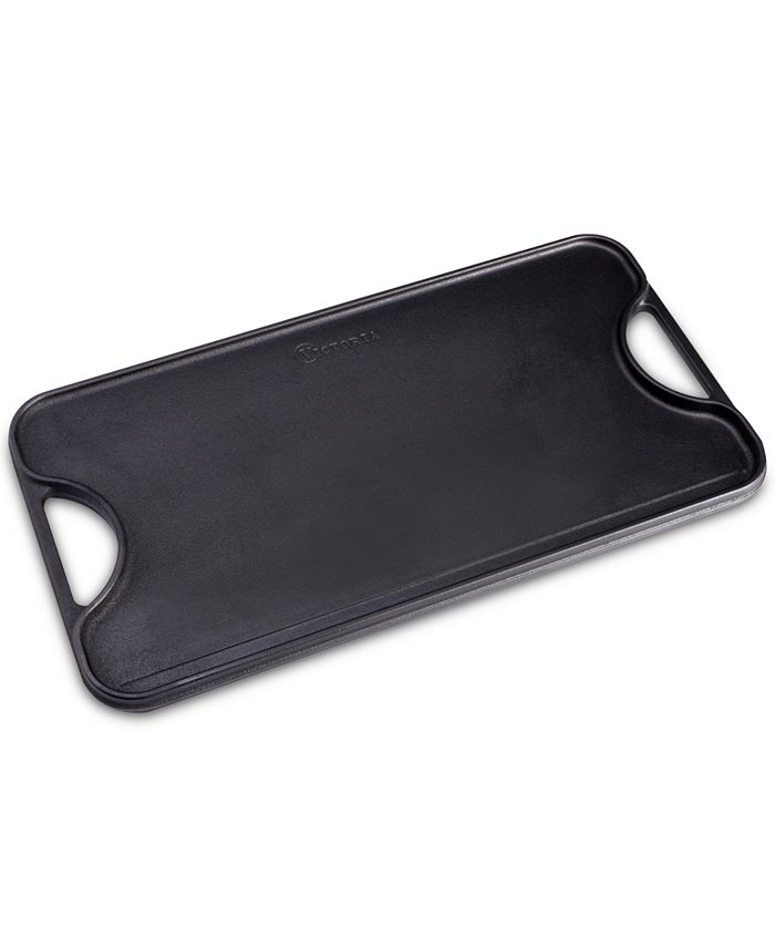 Victoria Cast Iron Large Reversible 18.5" x 10" Rectangular Griddle