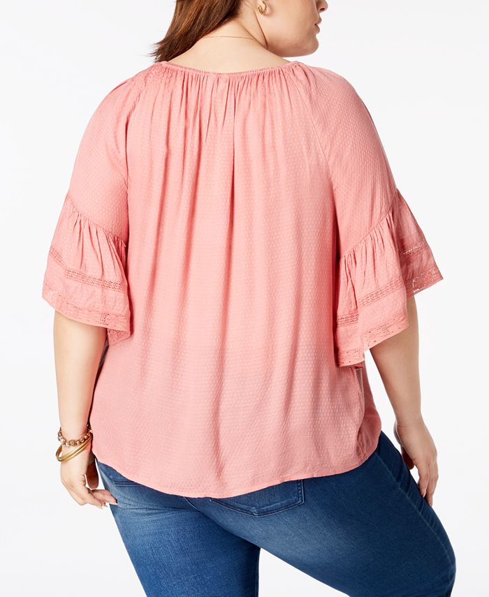Lucky Brand Plus Size Peasant Top Macy's