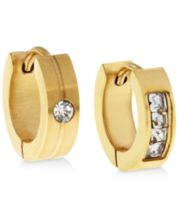 Men Gold Hoop Earrings Shop Gold Hoop Earrings Macy s