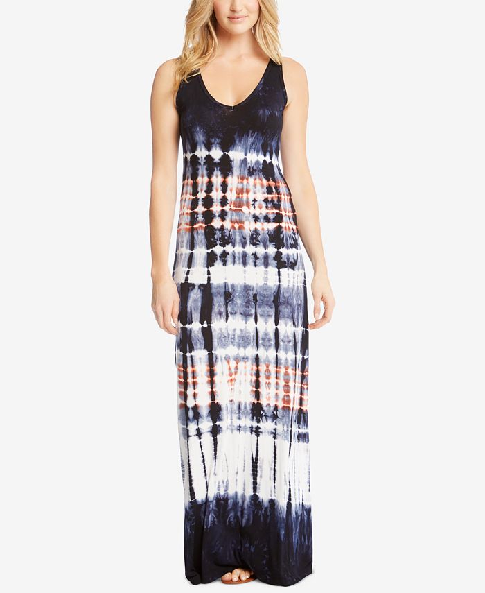 Karen Kane V Neck Tie Dye Maxi Dress Macy s