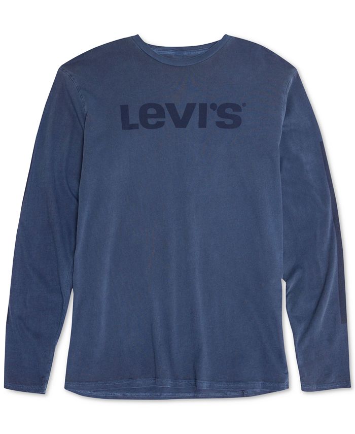 Levi's Men's Logo Long Sleeve T-Shirt & Reviews - T-Shirts - Men - Macy's