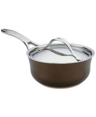 Anolon Nouvelle Copper Luxe Hard-Anodized Non-Stick 2.5-Qt. Saucier