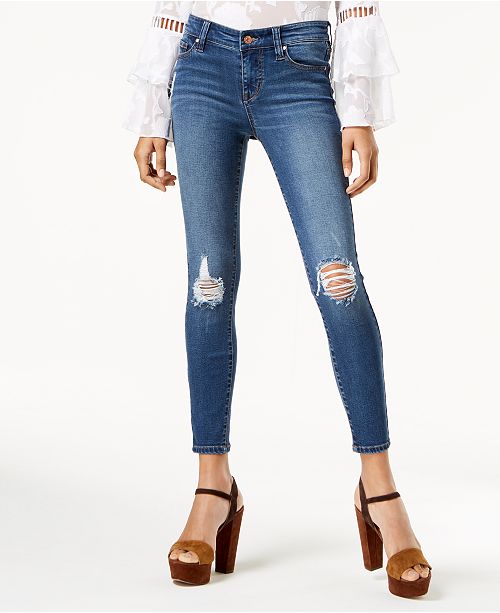 Celebrity Pink Juniors' Distressed Skinny Jeans & Reviews Jeans Juniors Macy's