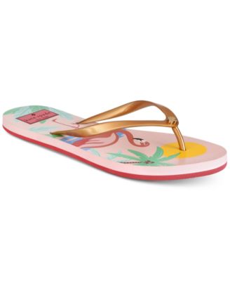 kate spade flamingo flip flops