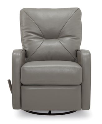 finchley leather swivel rocker recliner