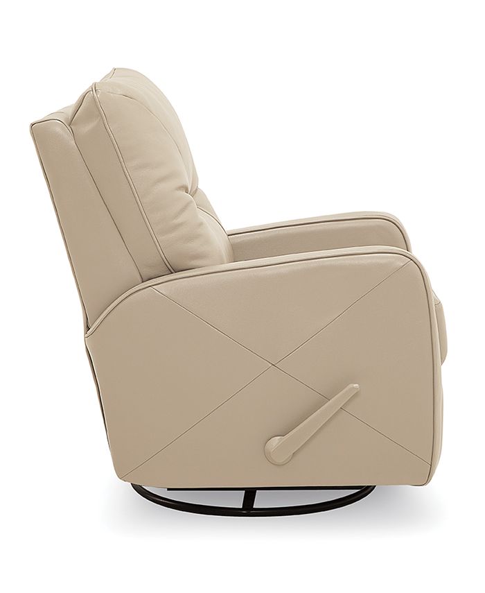 Furniture Finchley Leather Swivel Rocker Recliner & Reviews Furniture