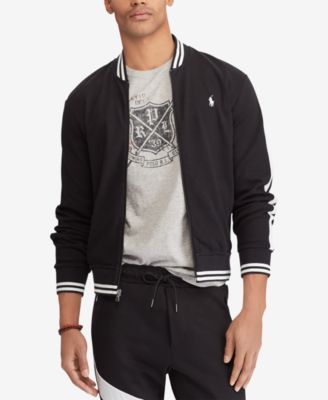 men's polo baseball jacket